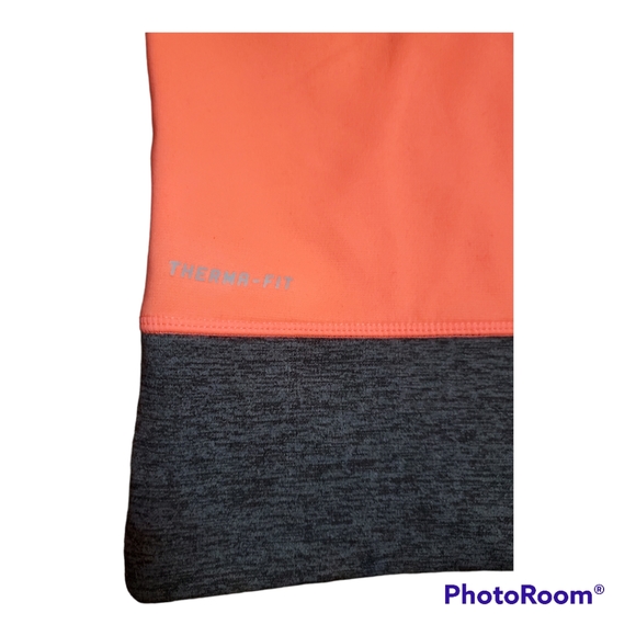 Nike Therma Fit Pink Neon Hooded Sweatshirt Sweatet Womans Medium - Picture 3 of 5